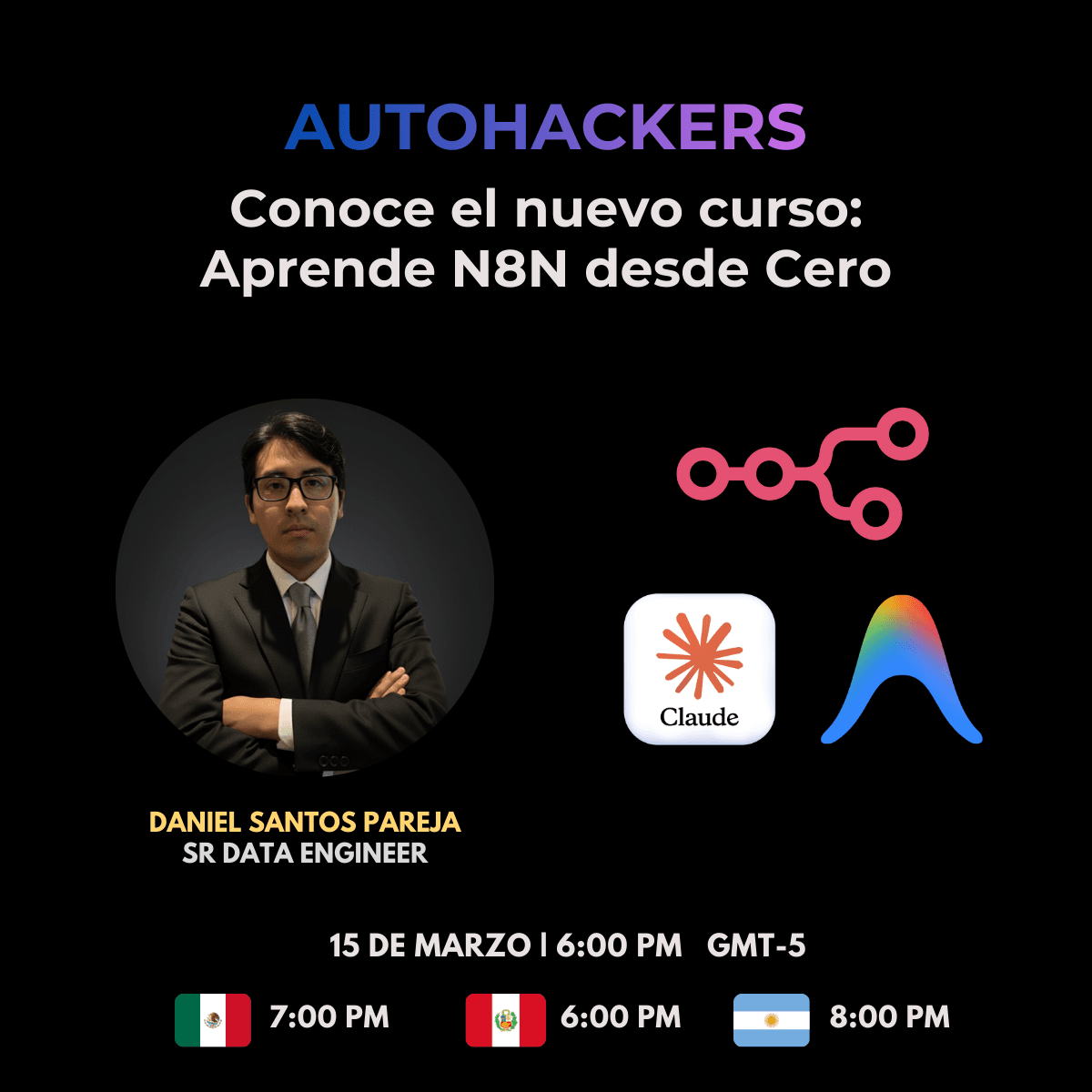 Portada de Conoce el curso Autohackers: Aprende N8N desde Cero a Experto