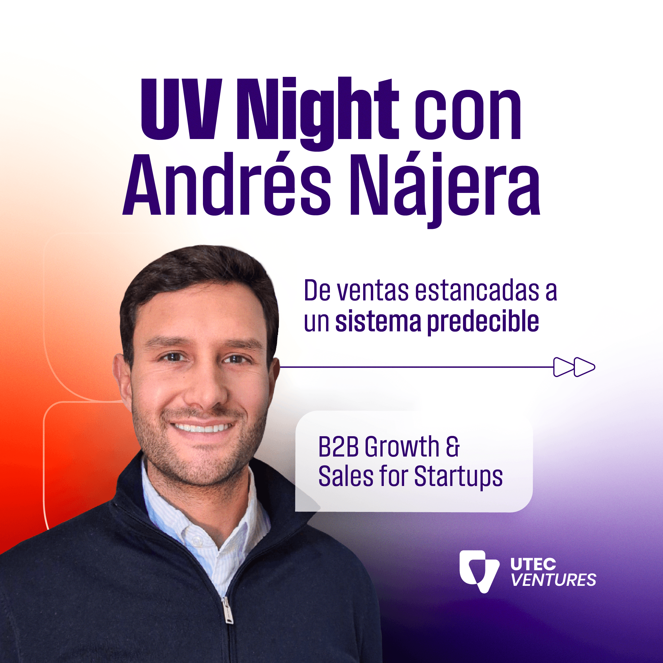 Portada de UV Night con Andrés Nájera