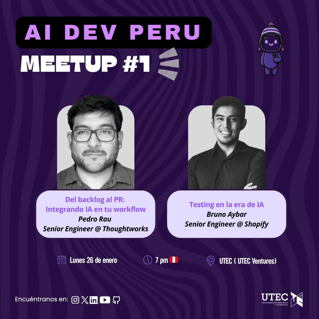 Portada de Meetup #1 (AI Dev Peru)