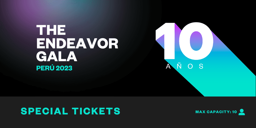 Portada de Endeavor Gala Peru - Special Tickets