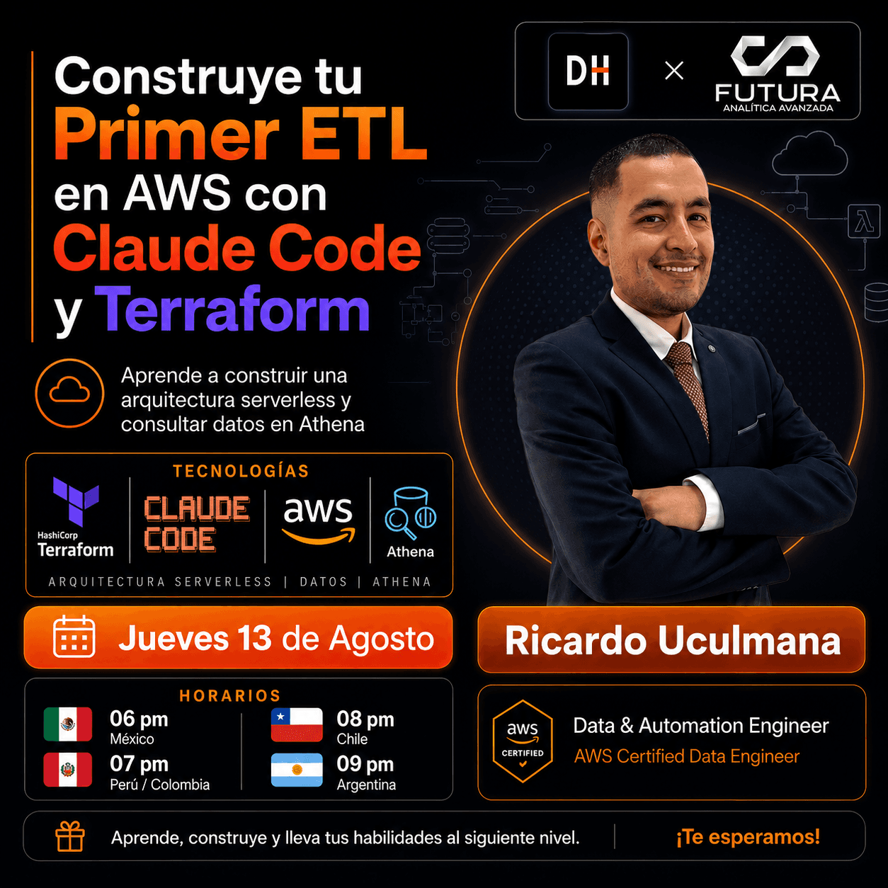 Portada de Construye tu primer ETL Serverless en AWS con Claude Code y Terraform