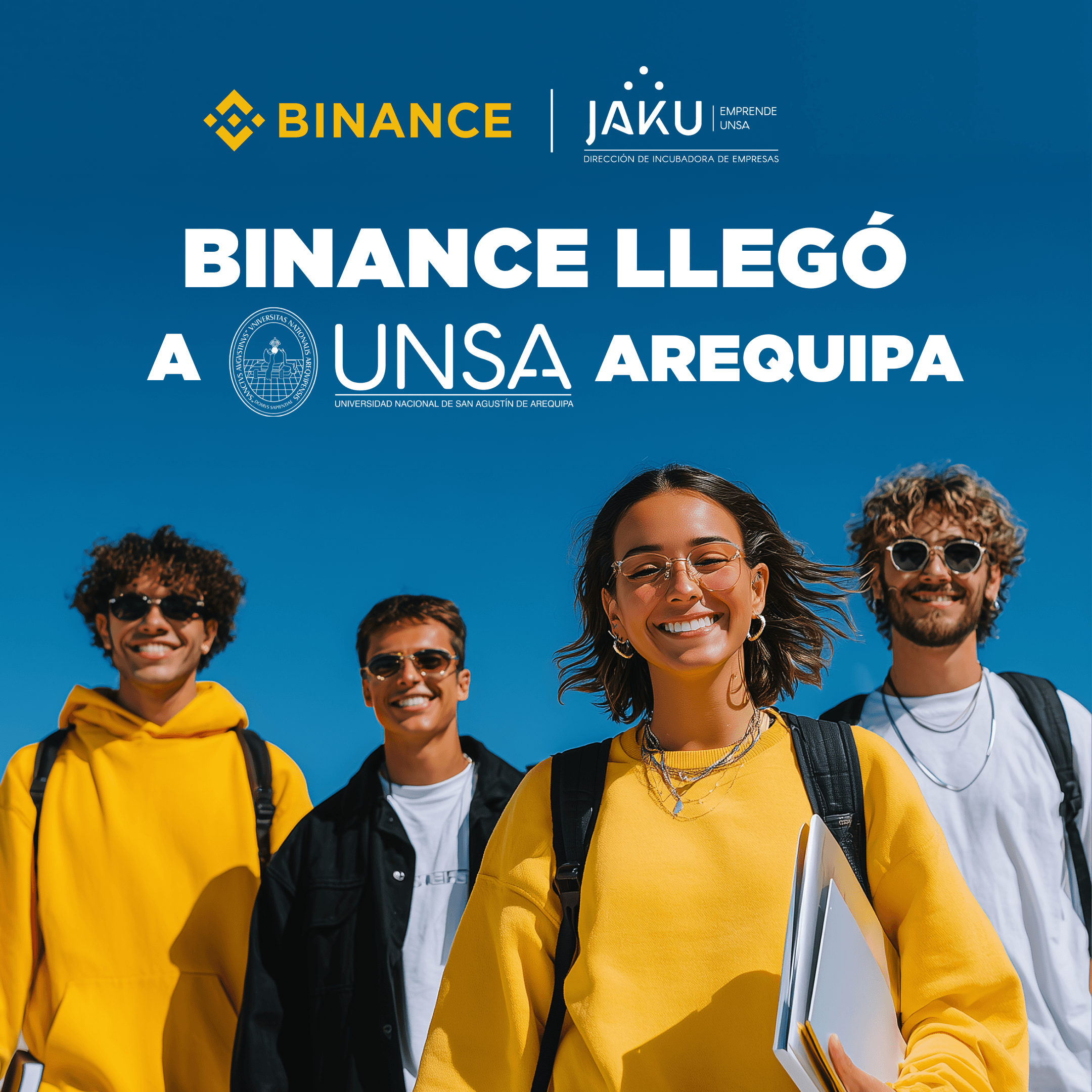 Portada de Binance University Tour - Jaku Emprende | Universidad Nacional San Agustín (UNSA)