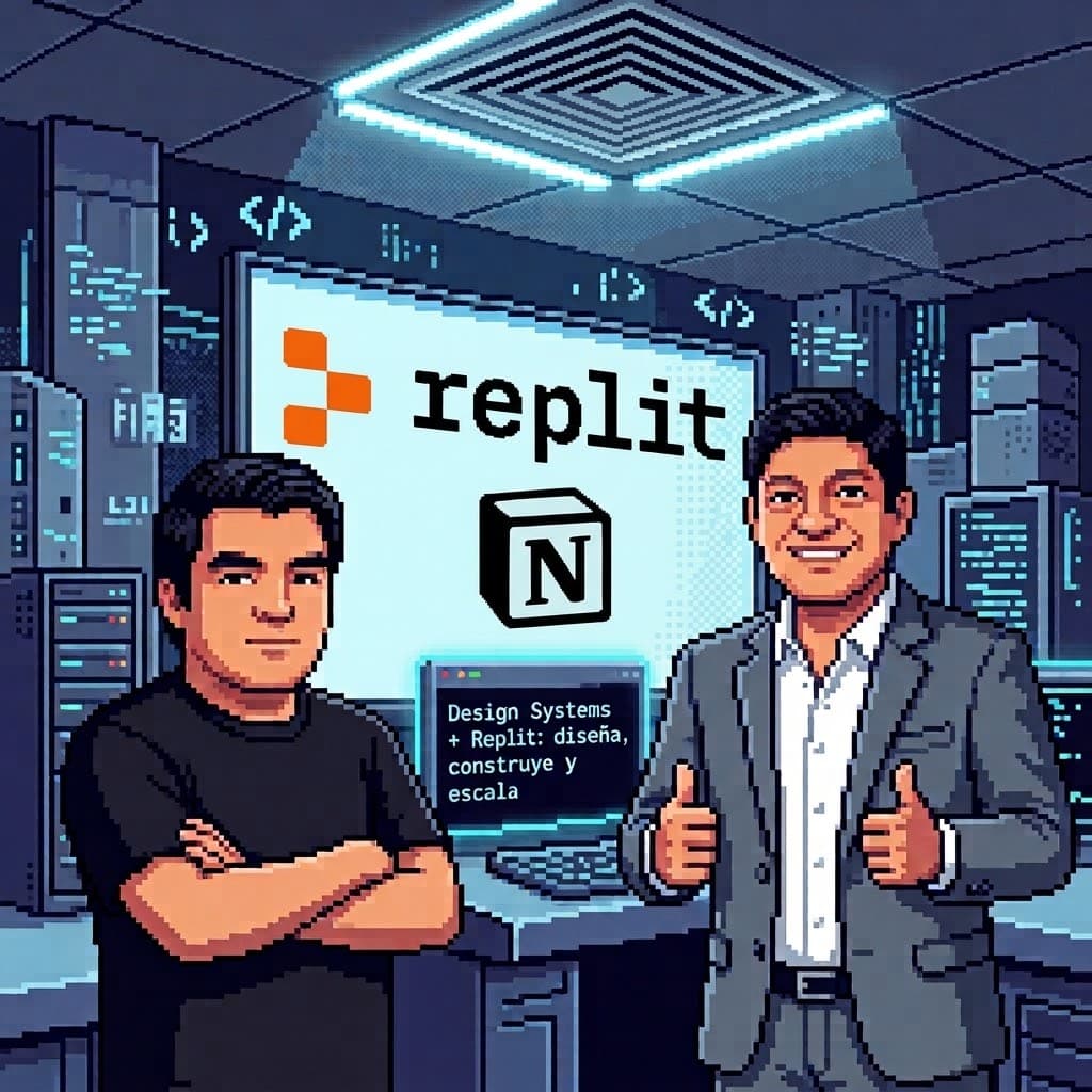 Portada de Design Systems con Replit + Notion: diseña, construye y escala