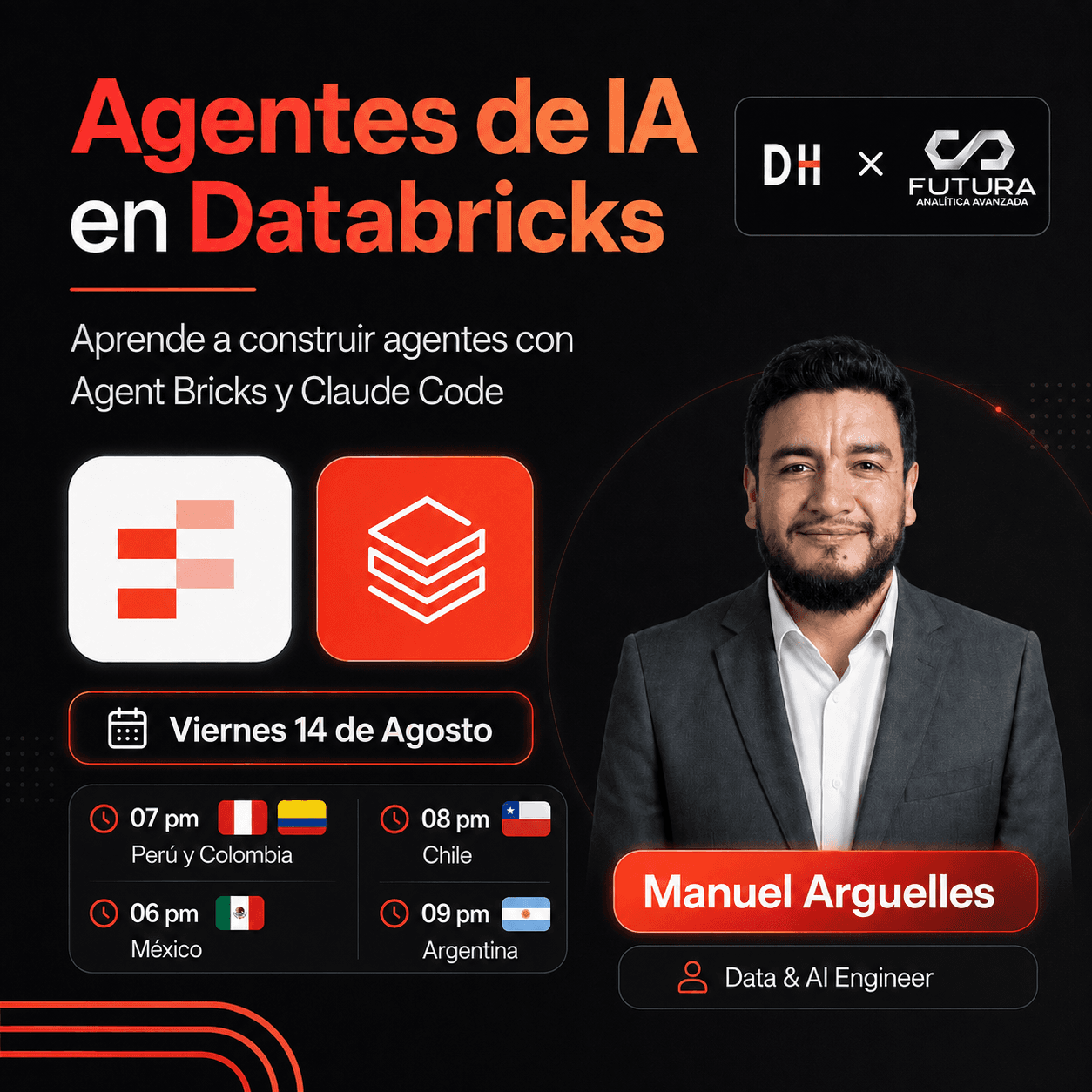 Portada de Construye agentes de IA en Databricks con Agent Bricks y Claude Code