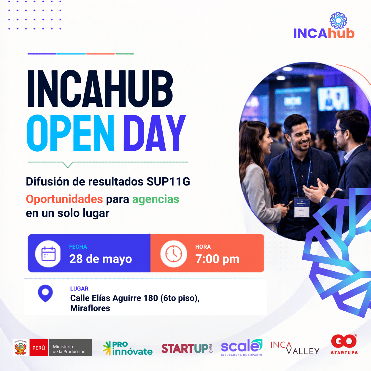 Portada de INCAHUB Open Day 🚀