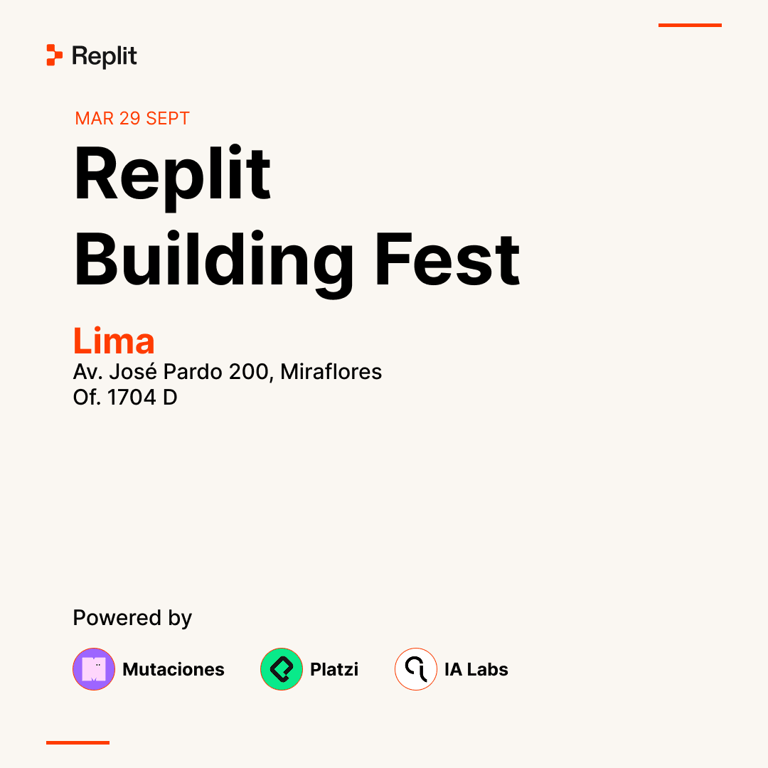 Portada de Replit Building Fest