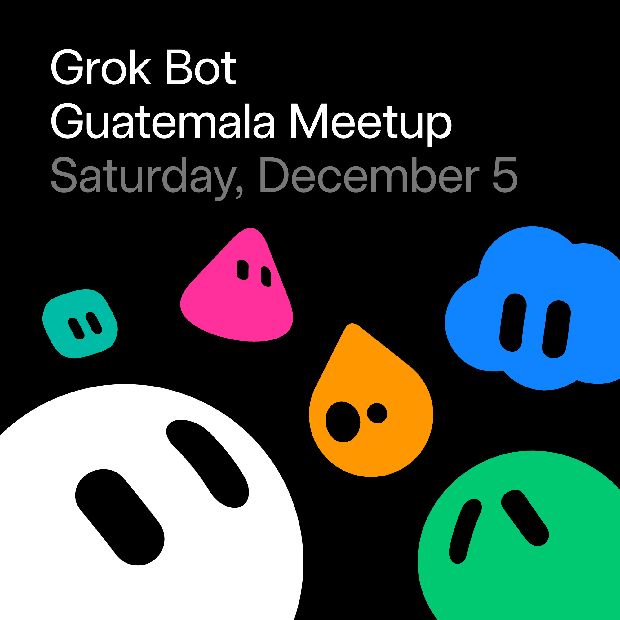 Portada de Grok Bot Meetup Guatemala
