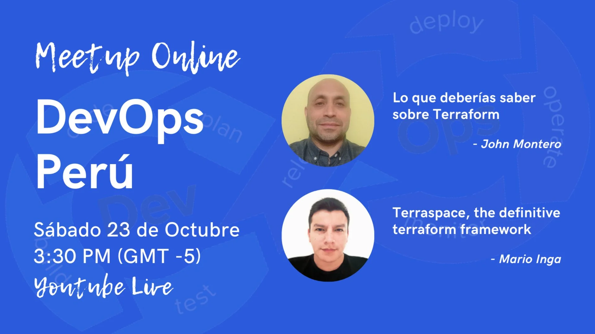 Portada de [Online] DevOps Perú Meetup Octubre 2021