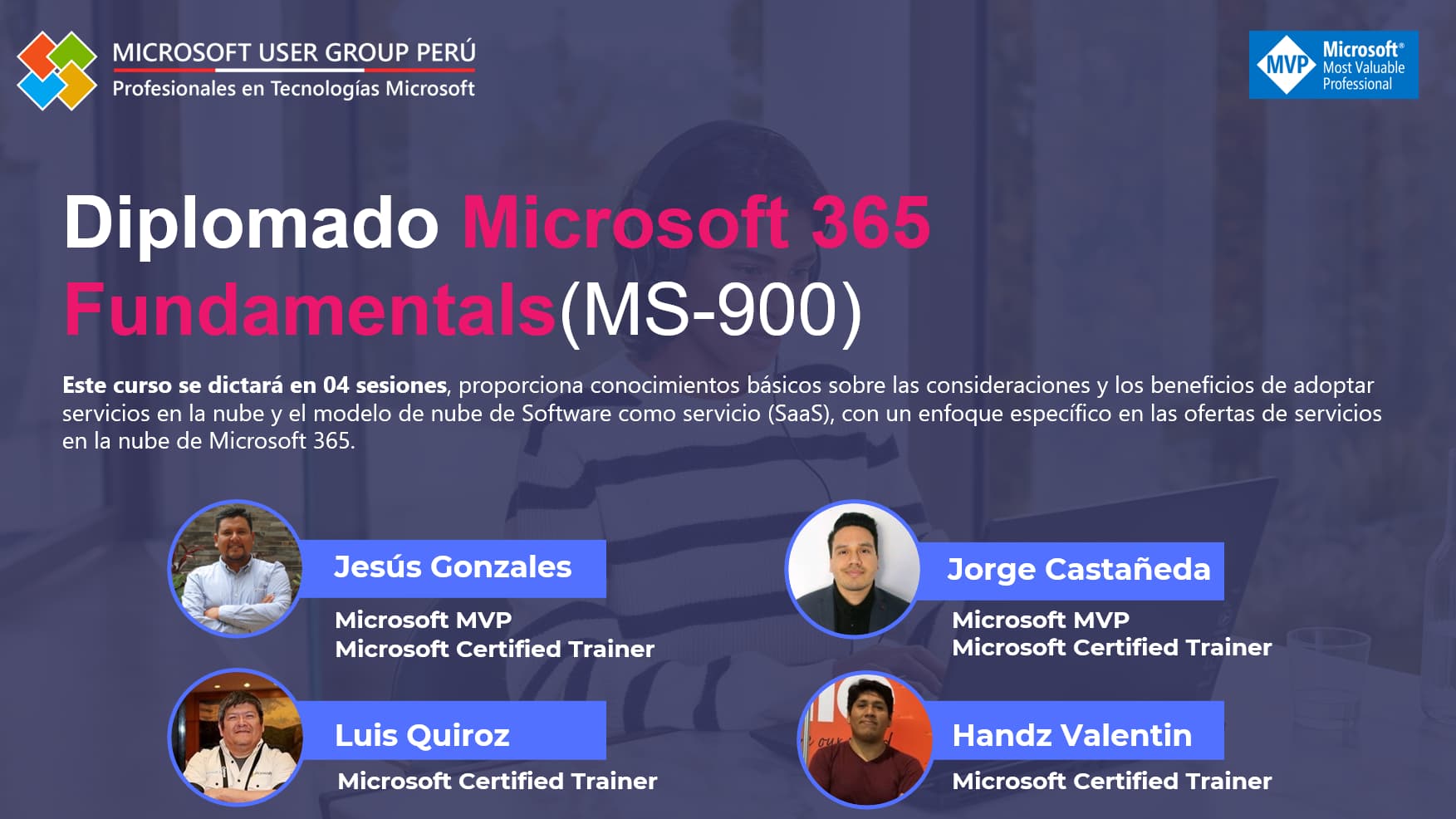 Portada de [Sesión 2] Diplomado Microsoft 365 Fundamentals (MS-900)