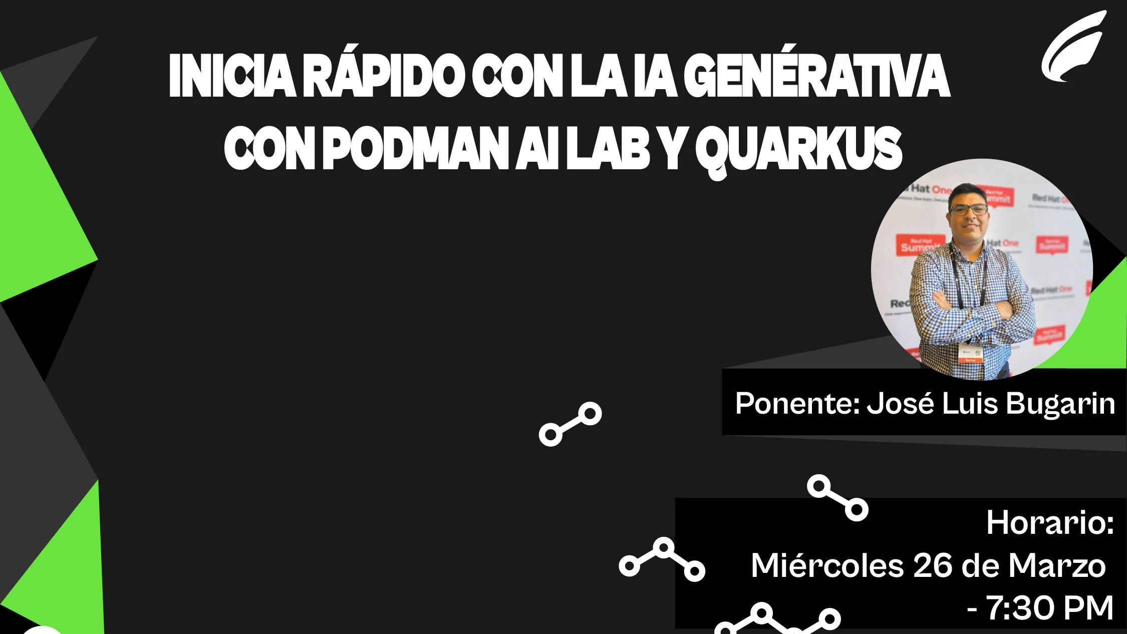 Portada de Inicia rápido con la IA Genérativa con Podman AI Lab y Quarkus