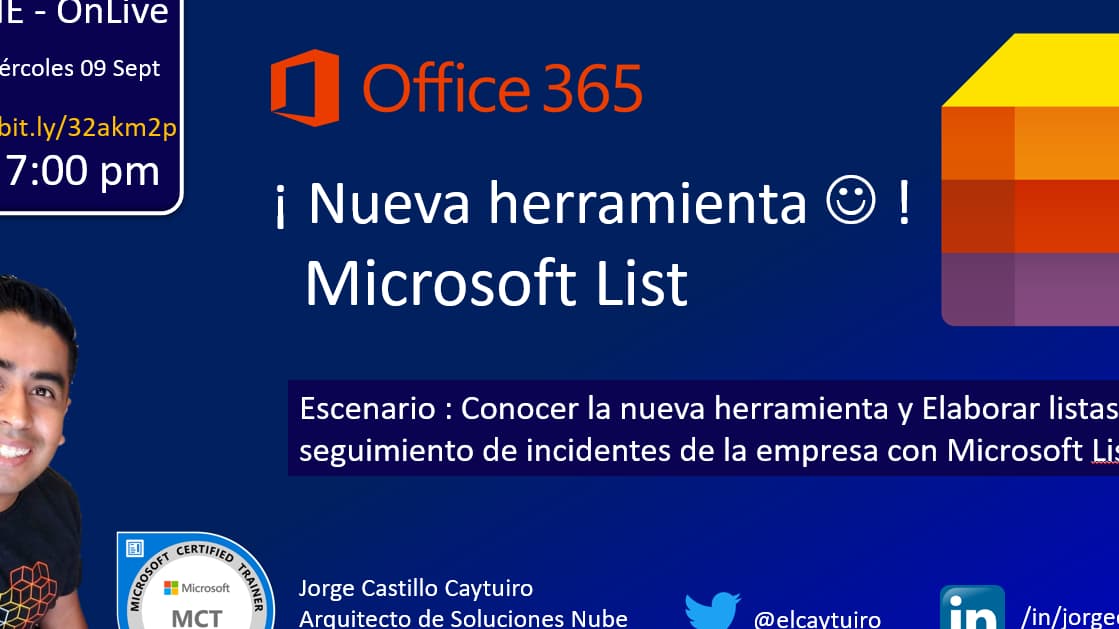 Portada de Conocer la nueva herramienta Microsoft Lists para Office 365