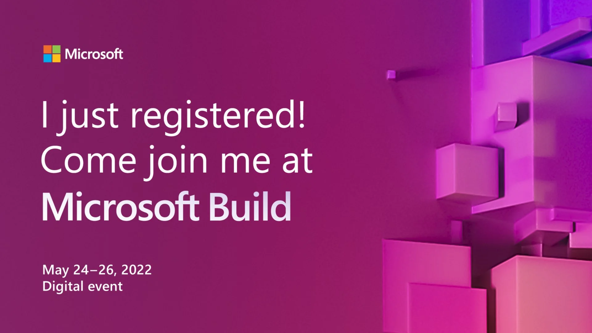 Portada de [Evento Digital] ¡No te pierdas de Microsoft Build! 24 - 25 de mayo