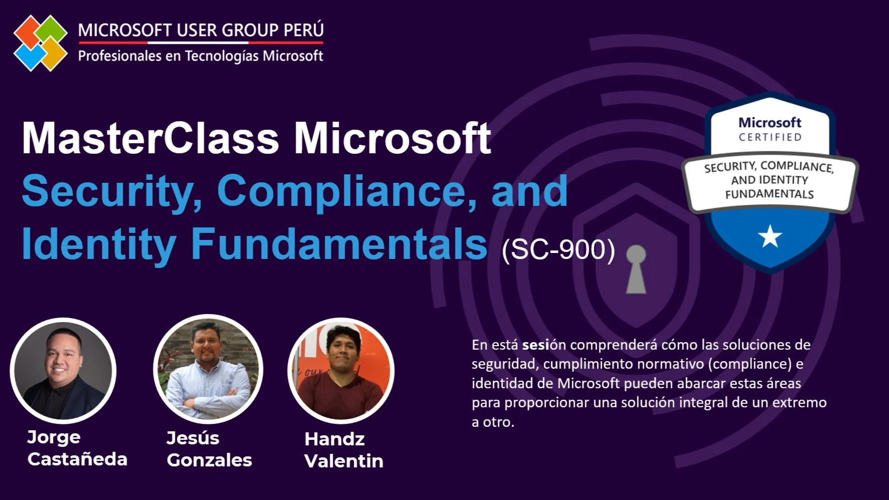 Portada de [SESIÓN 1] - MasterClass (Microsoft Security, Compliance, and Identity Fund.)