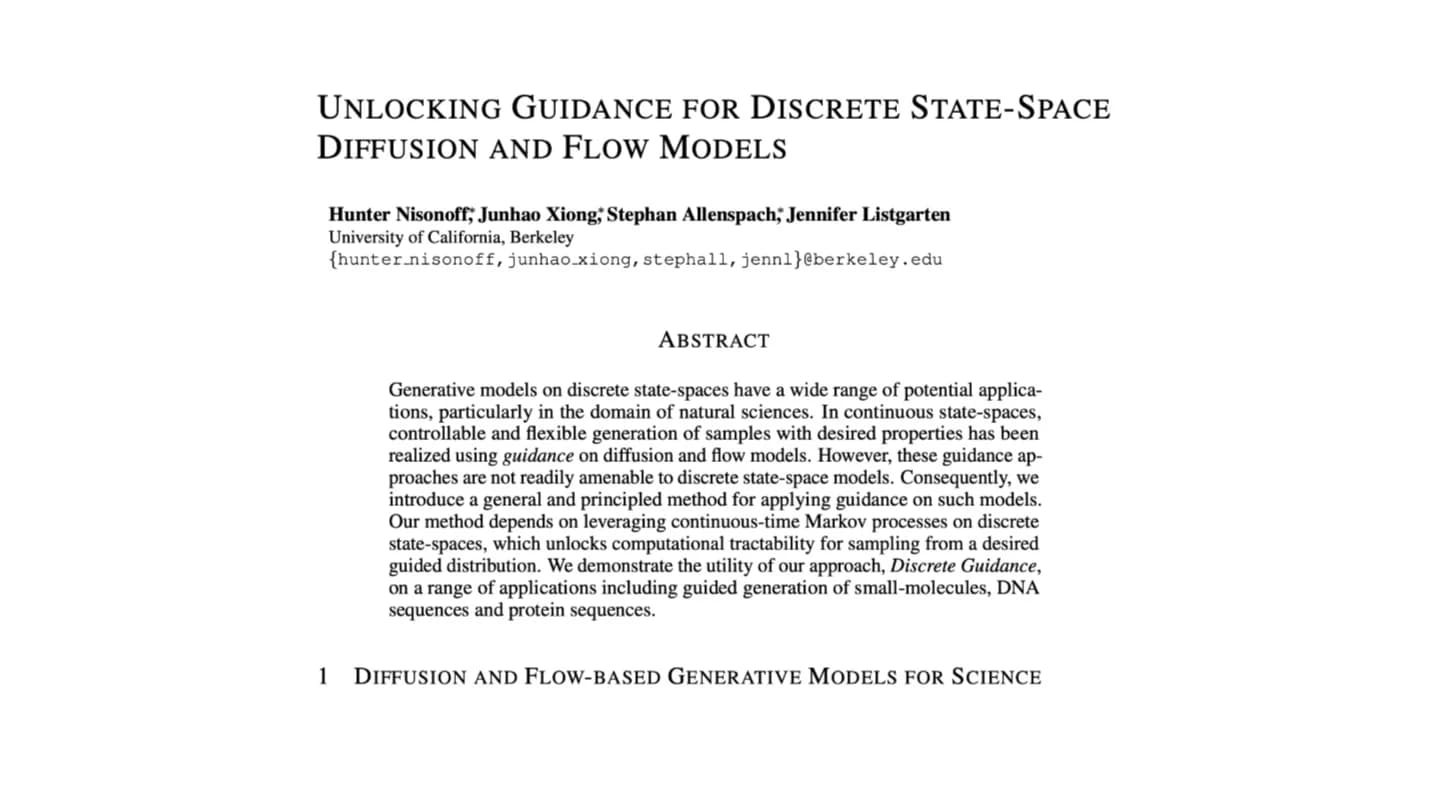 Portada de [AI Alliance Materials] Discrete State-Space Diffusion and Flow Models