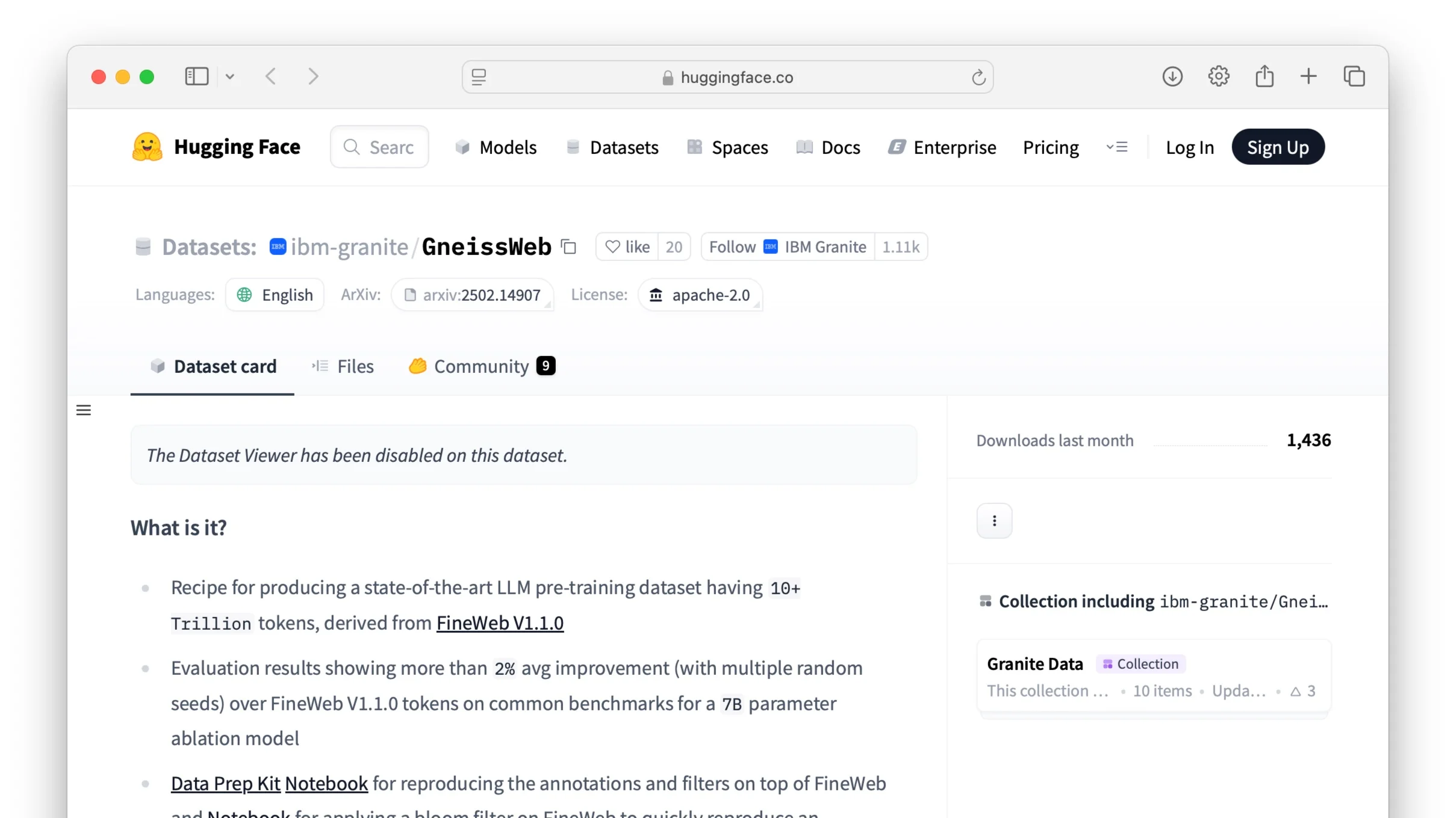 Portada de [AI Alliance] Introducing Gneissweb: A State-Of-The-Art LLM Pre-training Dataset
