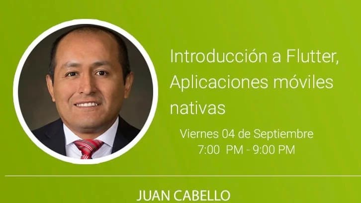 Portada de Introducción a Flutter, Aplicaciones móviles nativas