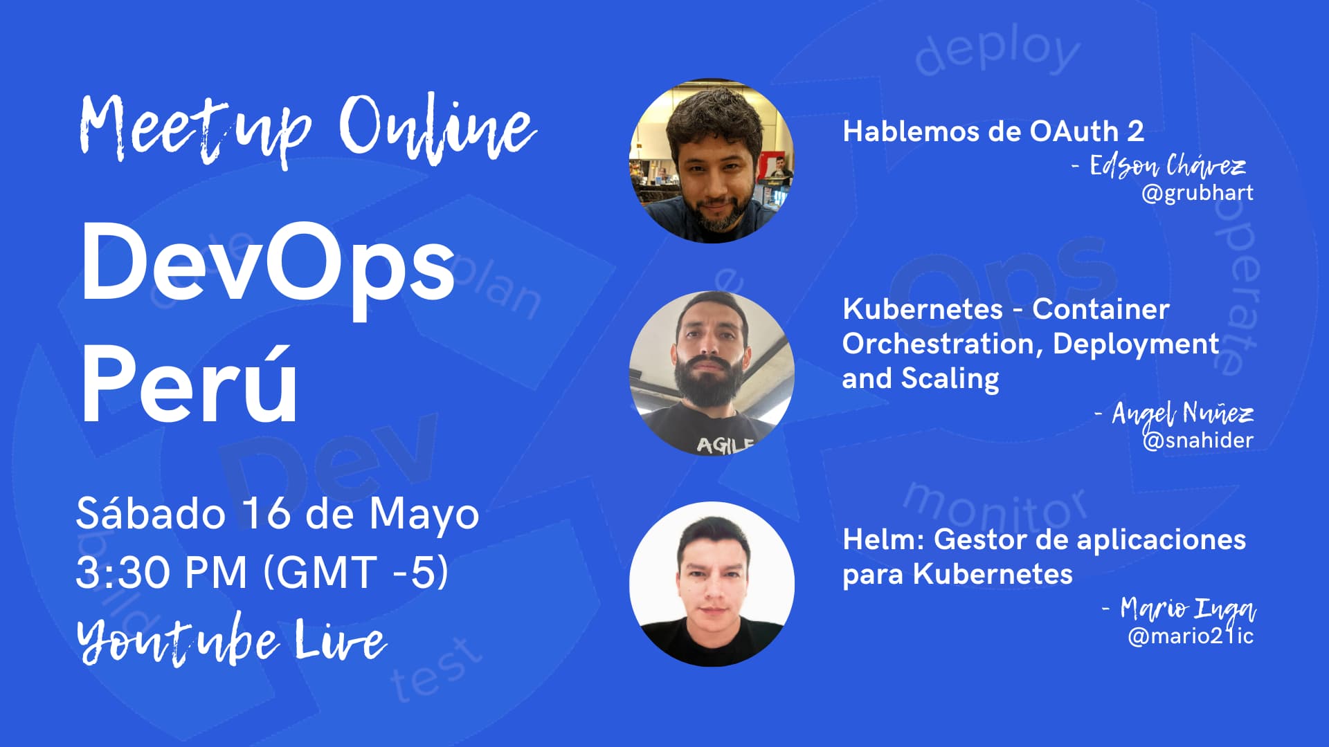 Portada de [Online] DevOps Perú Meetup Mayo 2020