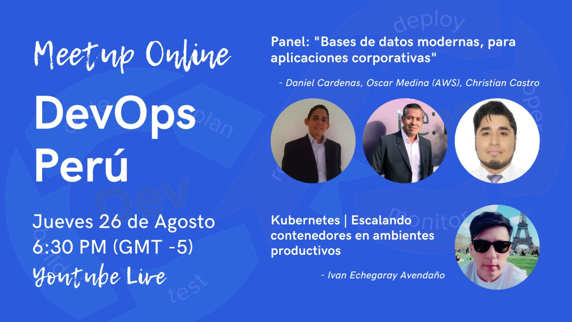 Portada de [Online] DevOps Perú Meetup Agosto 2021