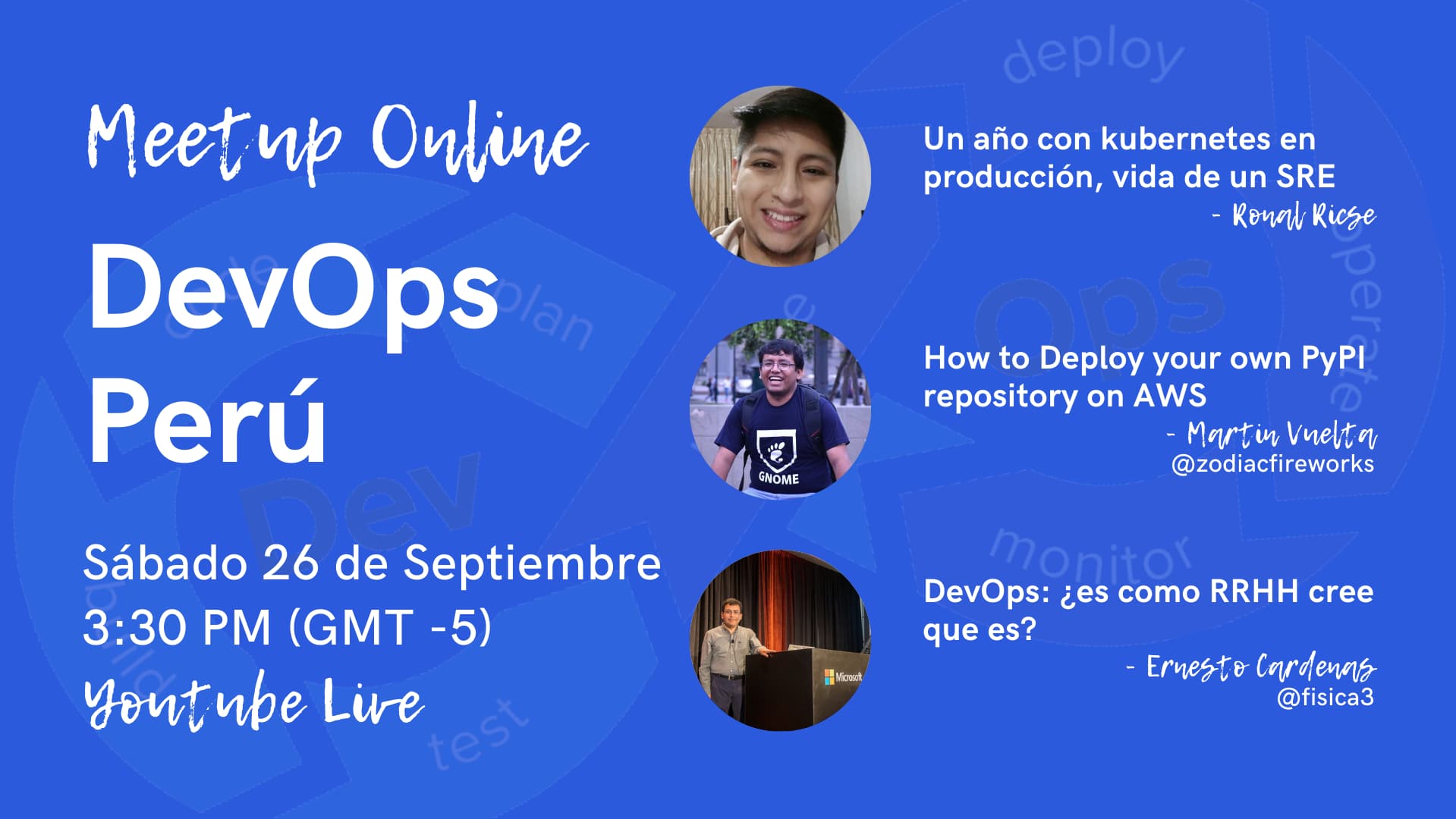 Portada de [Online] DevOps Perú Meetup Septiembre 2020