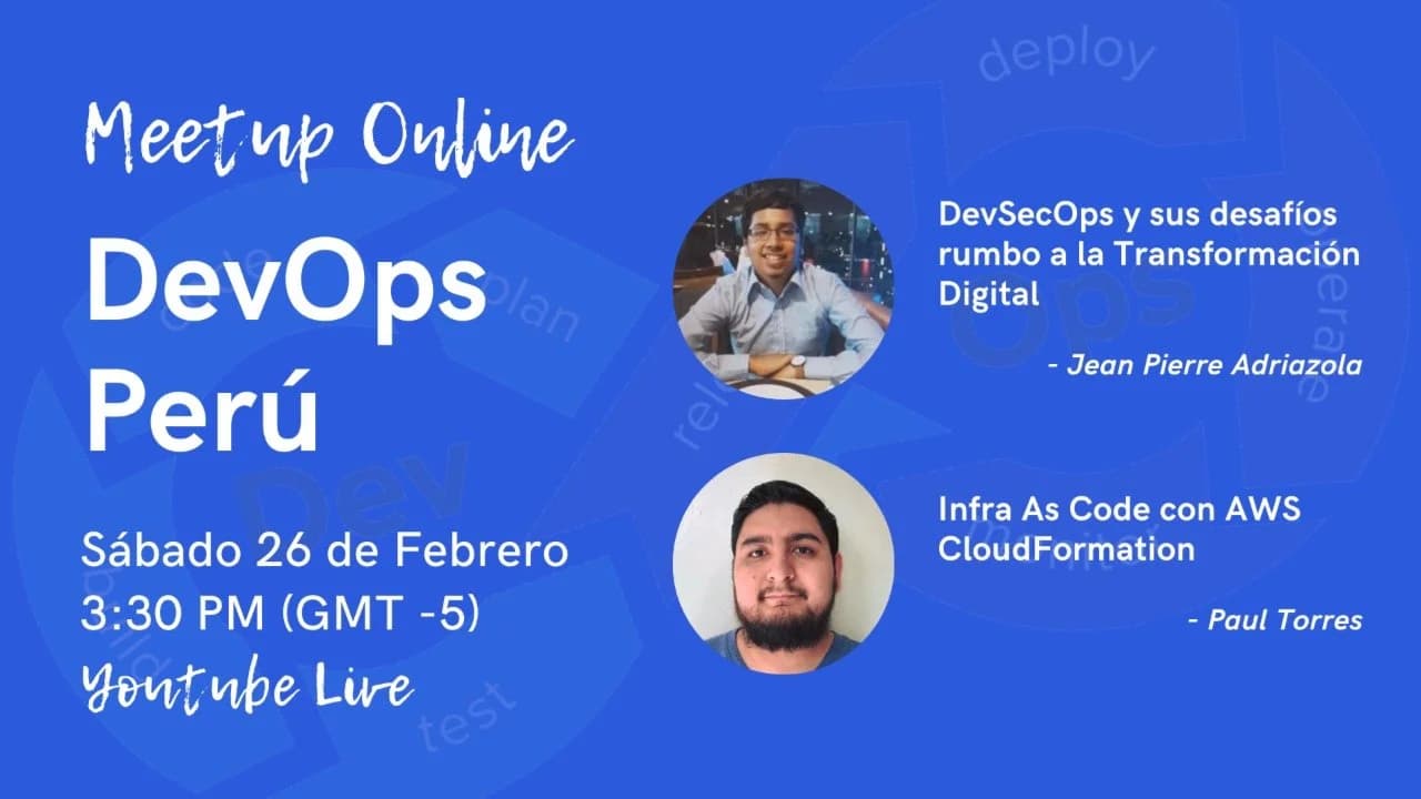 Portada de [Online] DevOps Perú Meetup Febrero 2022