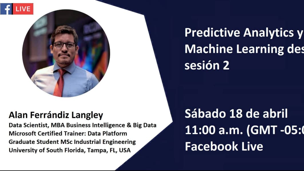 Portada de [Webcast] Predictive Analytics y Machine Learning desde cero: sesión 2