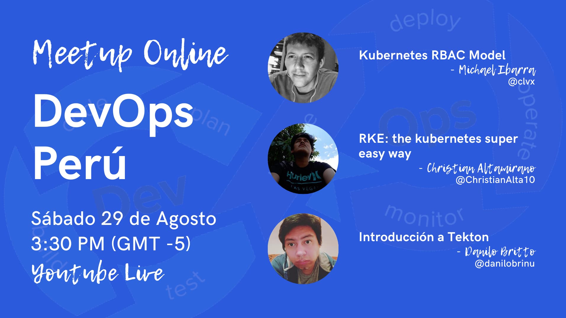 Portada de [Online] DevOps Perú Meetup Agosto 2020