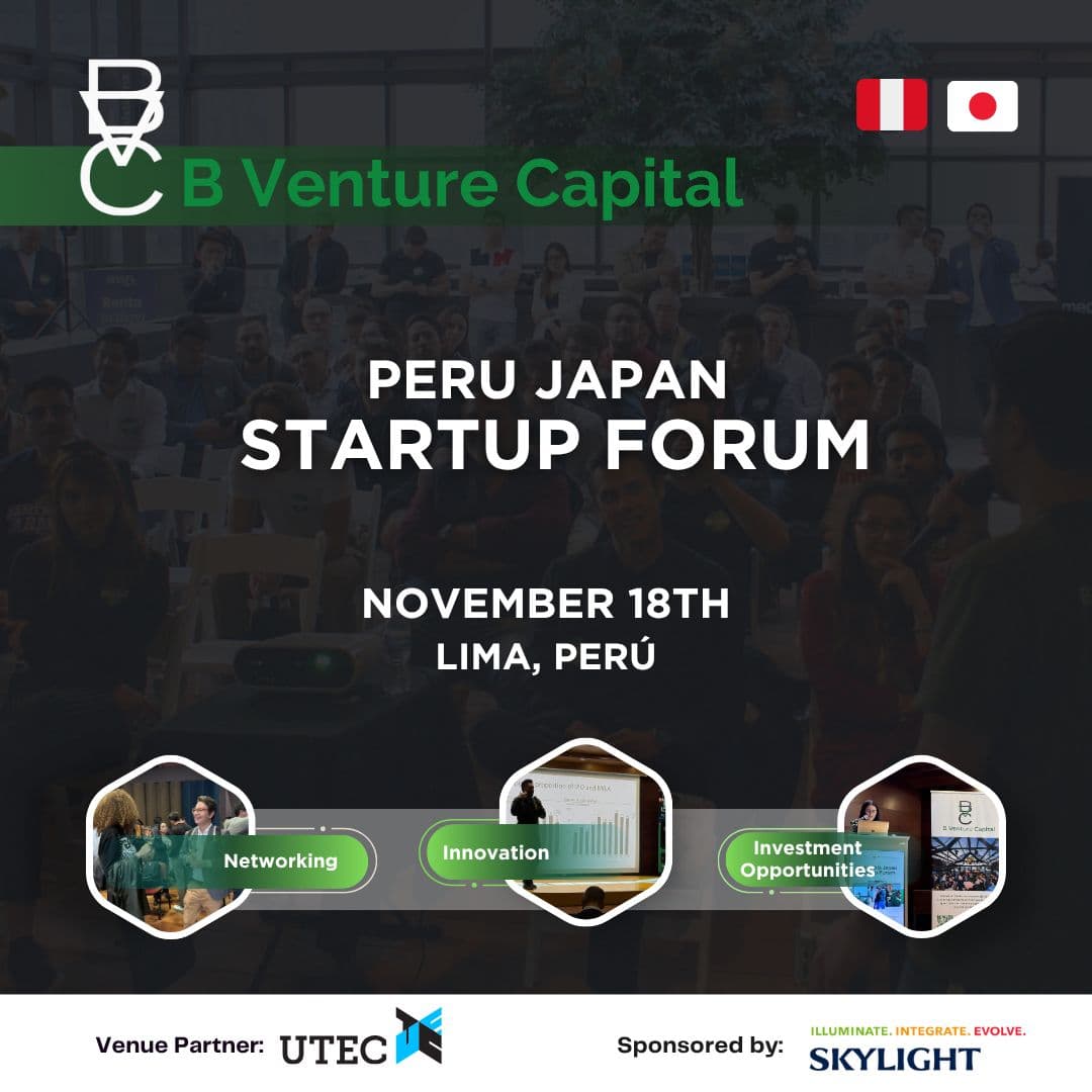 Portada de B Venture Capital: Peru Japan Startup Forum 2026