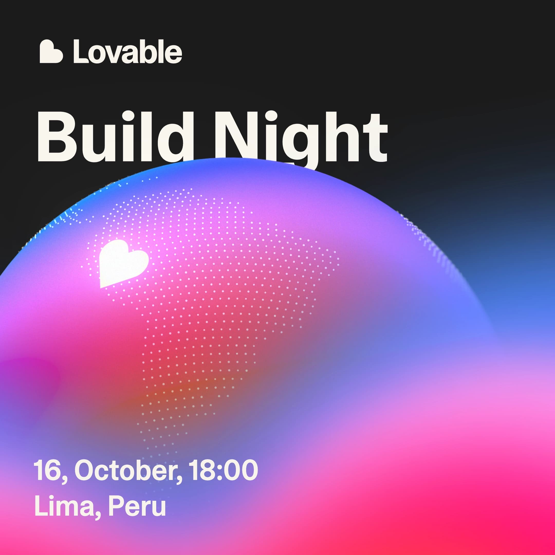 Portada de Lovable Build Night Lima