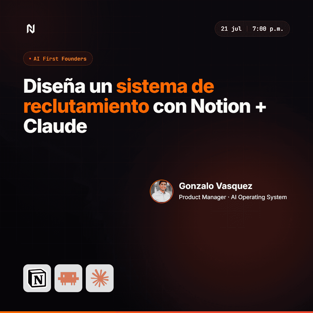 Portada de Diseña un sistema de reclutamiento con Notion + Claude