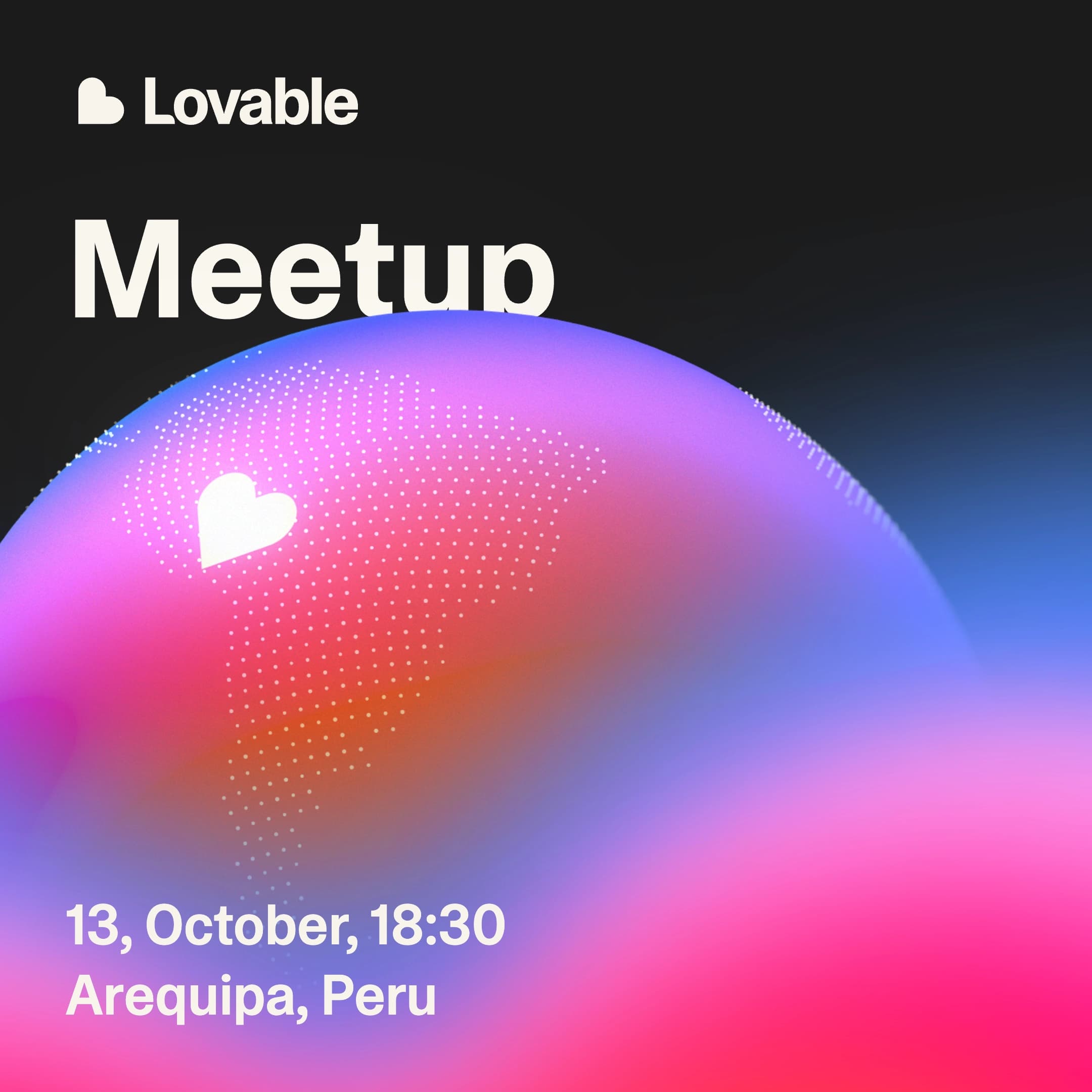 Portada de Lovable Meetup Arequipa