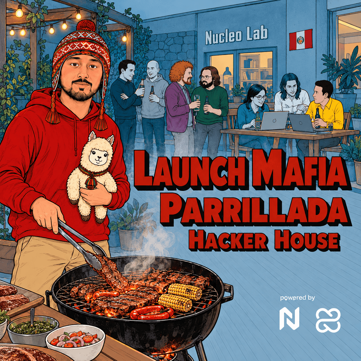 Portada de 🇵🇪 Launch Mafia Parrillada · Hacker House