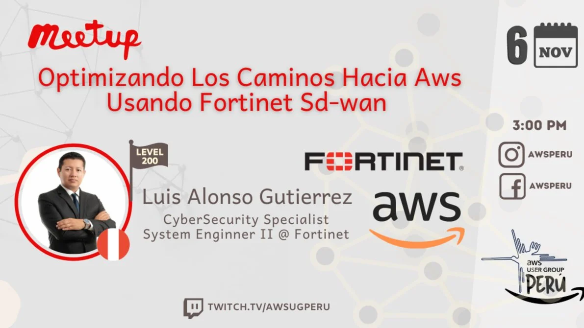 Portada de AWS en Directo: Optimizando los caminos hacia AWS usando Fortinet SD-WAN