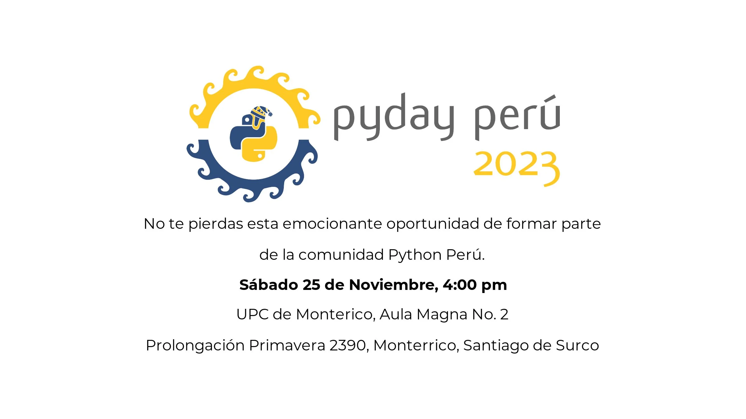 Portada de PyDay Perú 2023