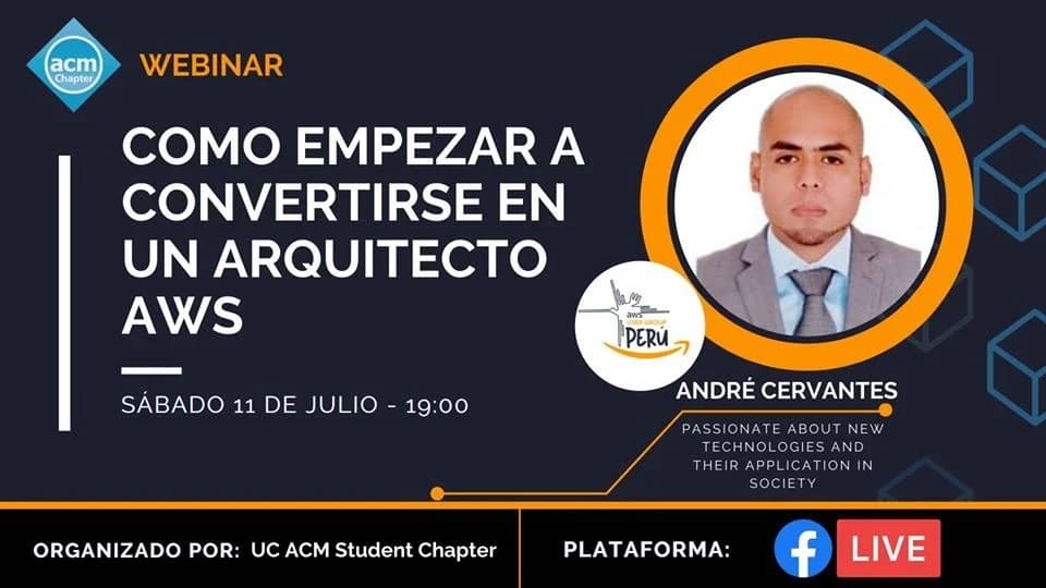 Portada de AWS Meetup #35 - Cómo empezar a convertirse en un arquitecto AWS