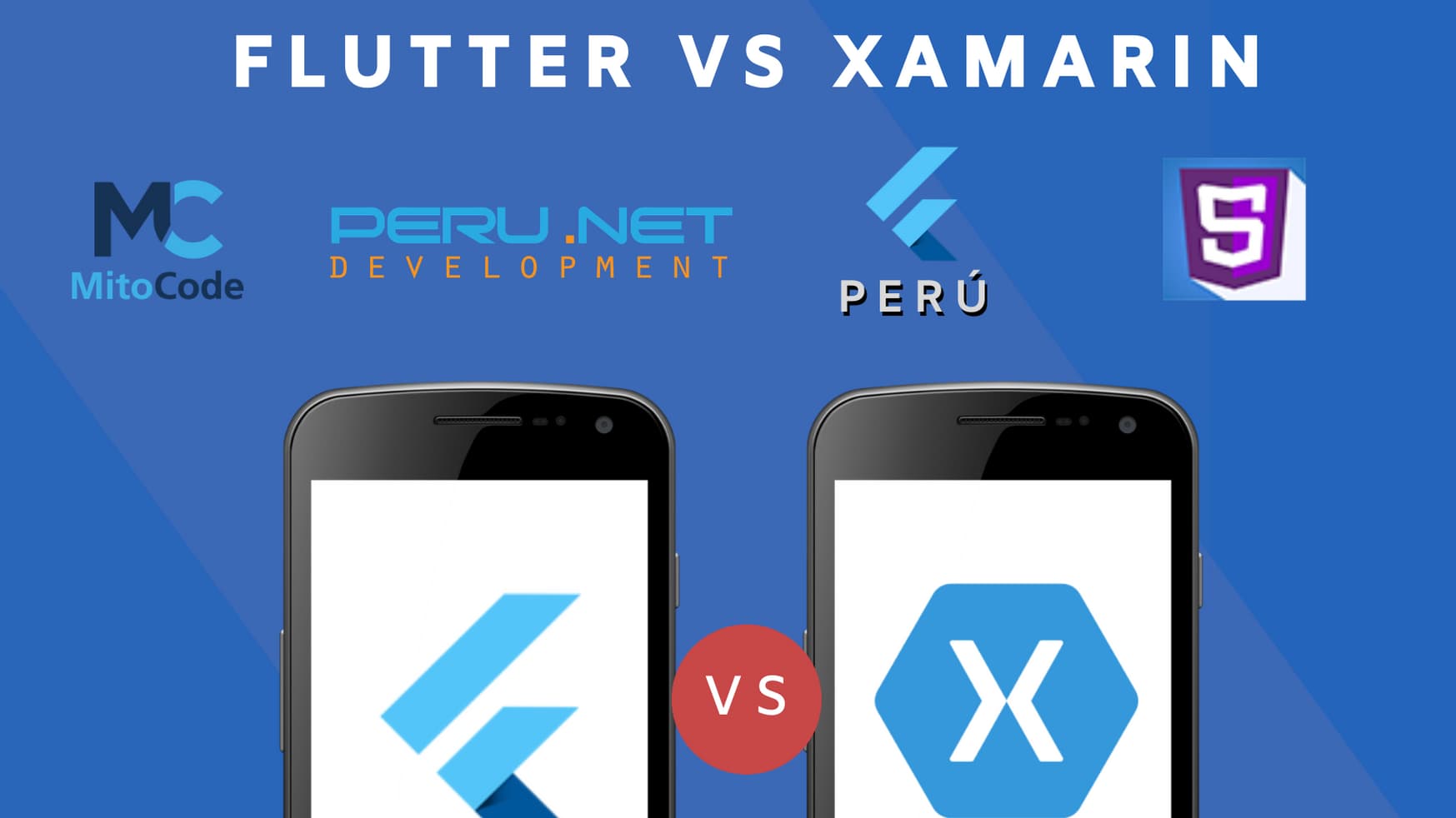 Portada de FLUTTER vs XAMARIN