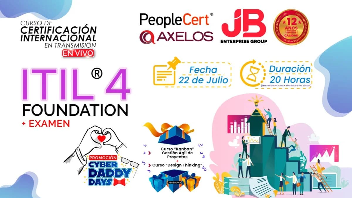 Portada de CYBER DADDY DAYS: ITIL4 FOUNDATION + EXAMEN