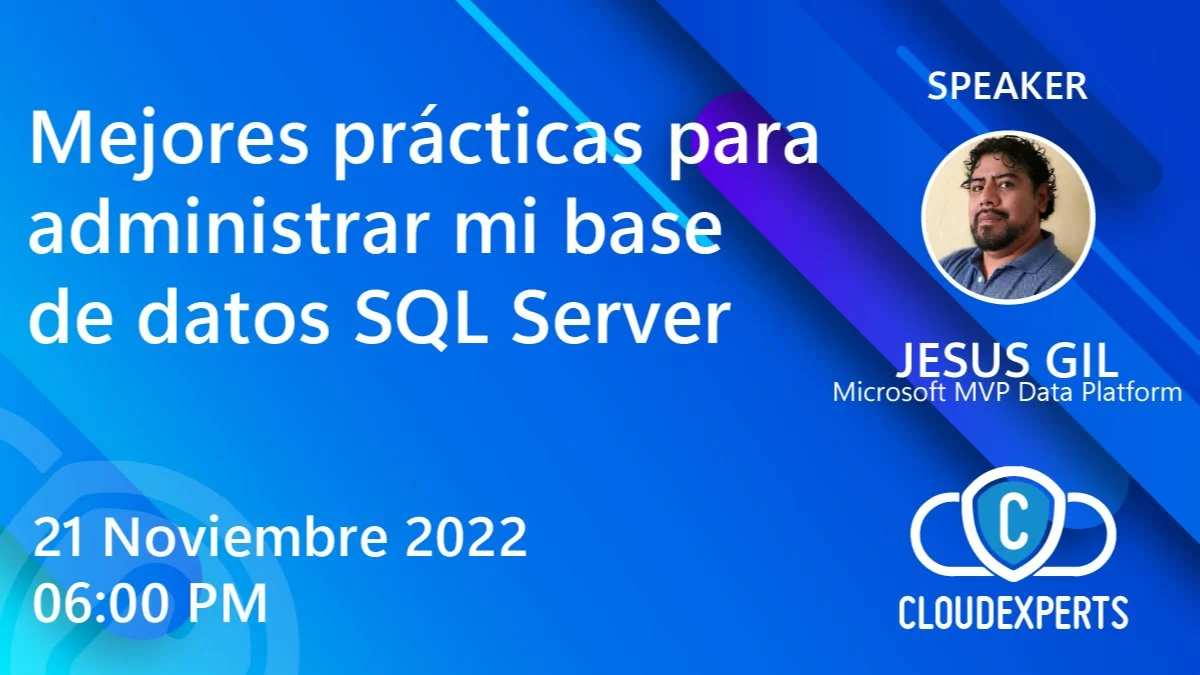 Portada de Mejores prácticas para administrar mi base de datos SQL Server