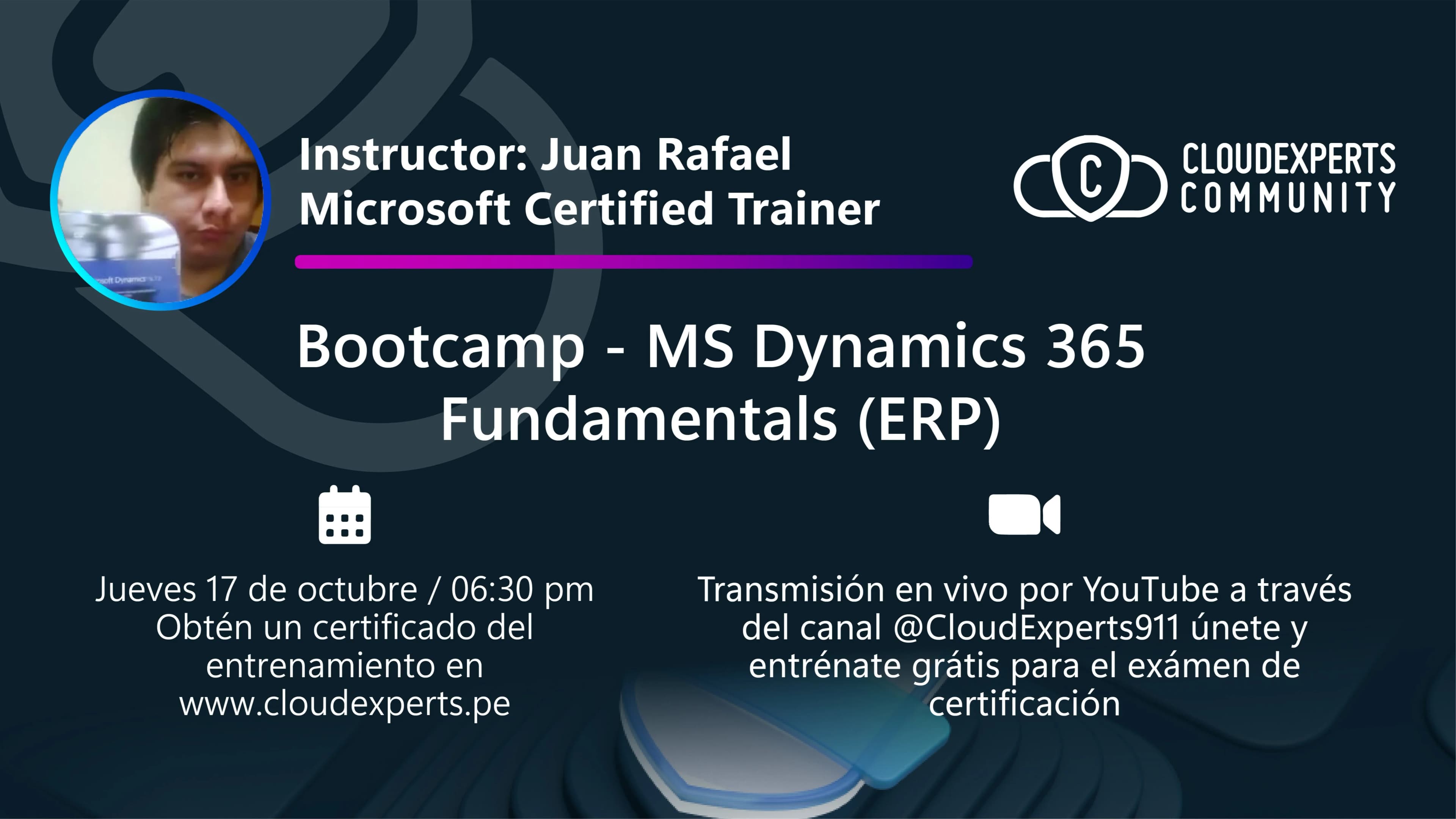 Portada de Bootcamp - MS Dynamics 365 Fundamentals (ERP)