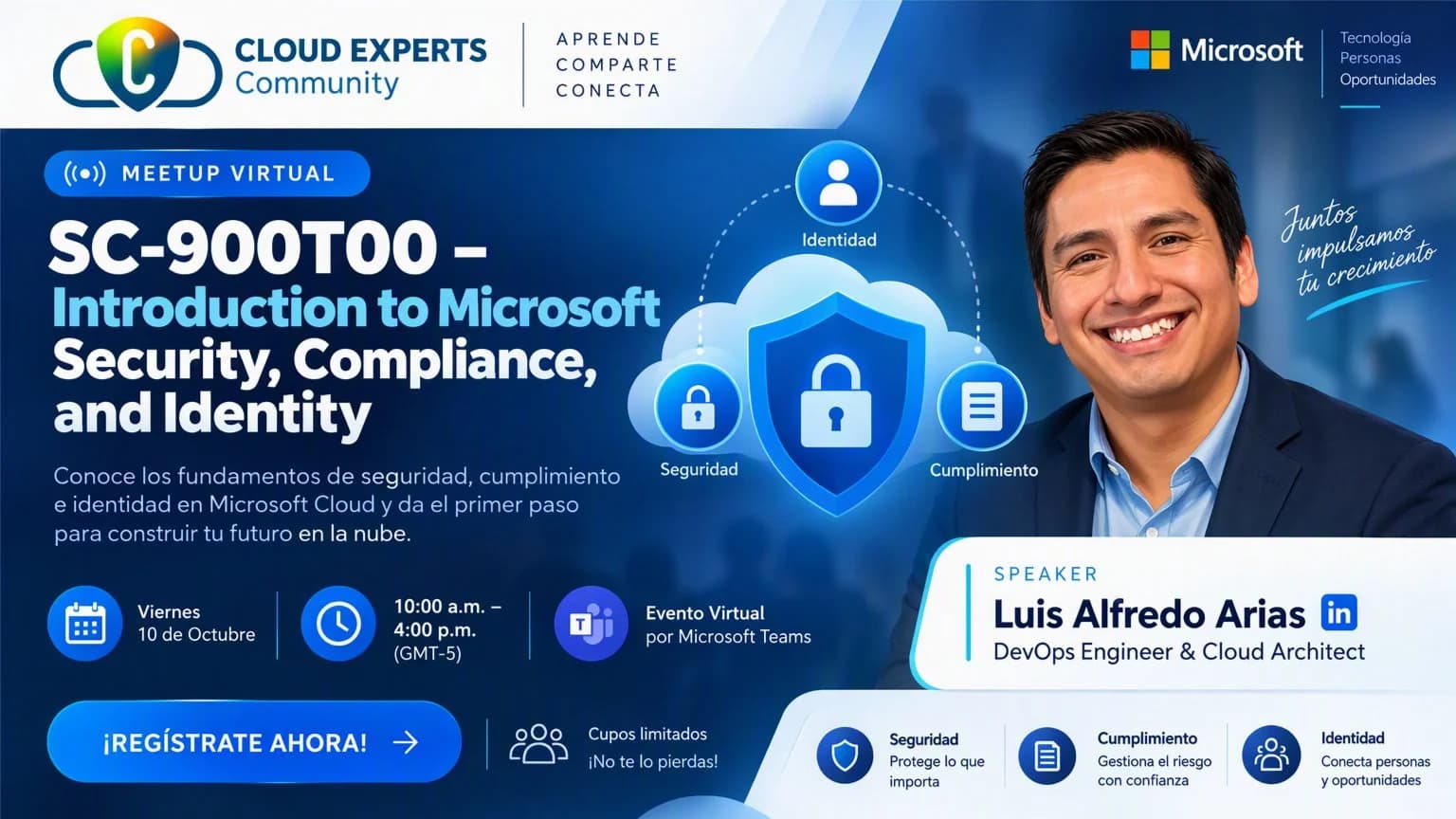 Portada de SC-900T00 – Introduction to Microsoft Security, Compliance, and Identity