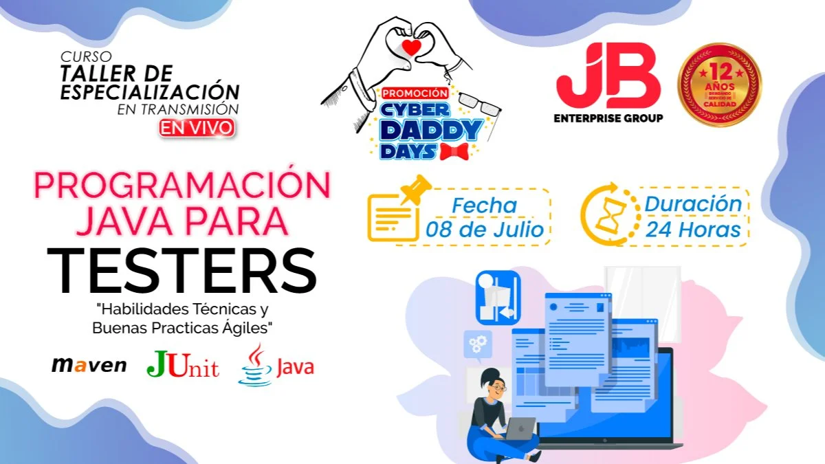 Portada de CYBER DADDY DAYS: PROGRAMACIÓN JAVA PARA TESTER
