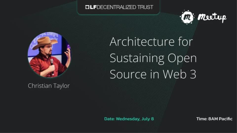 Portada de Architecture for Sustaining Open Source in Web 3