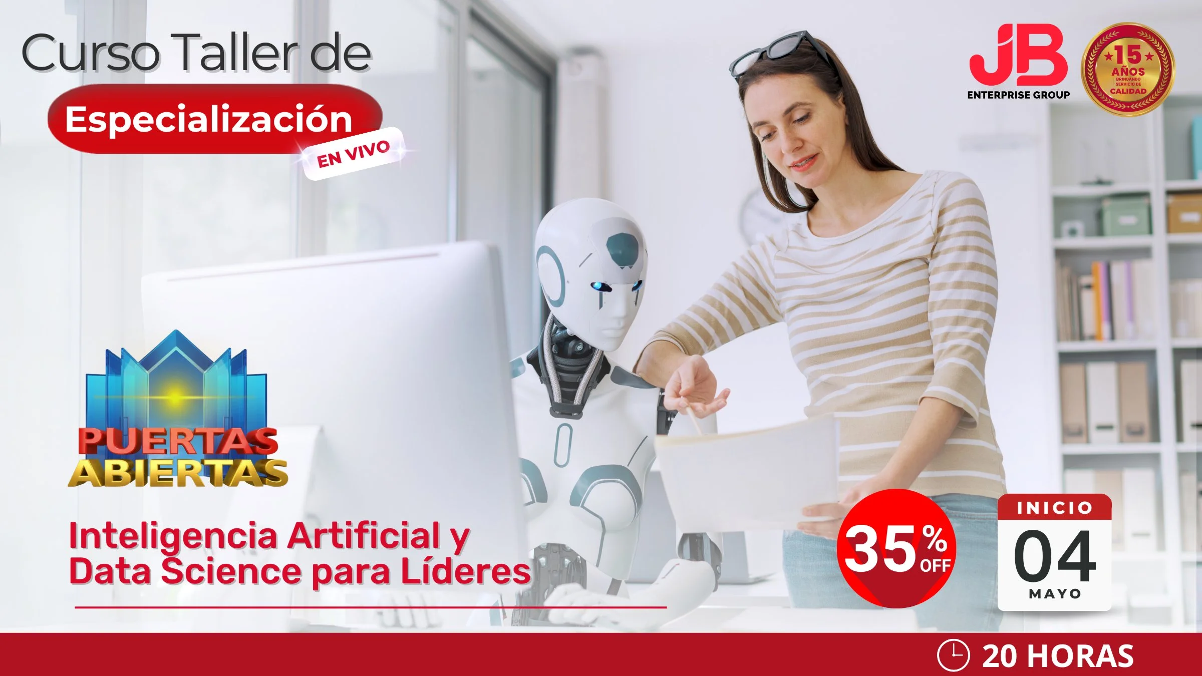 Portada de ðïž PUERTAS ABIERTAS JB E GROUPðªINTELIGENCIA ARTIFICIAL Y DATA PARA LÃDERES