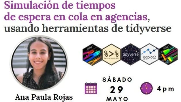 Portada de Simulación de tiempos de espera en cola usando herramientas de tidyverse