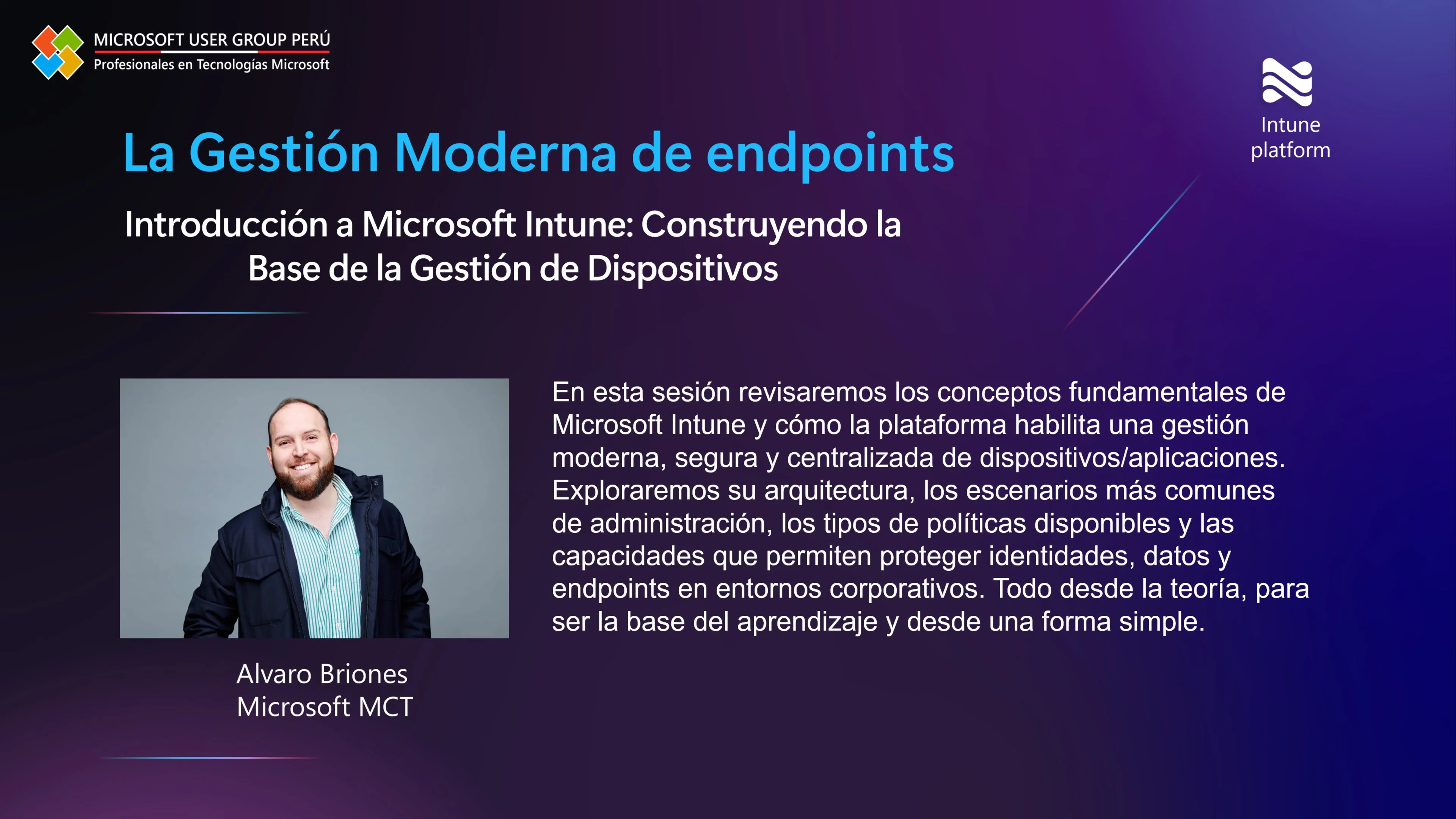 Portada de Primeros Pasos en Microsoft Intune: La Gestión Moderna de endpoints