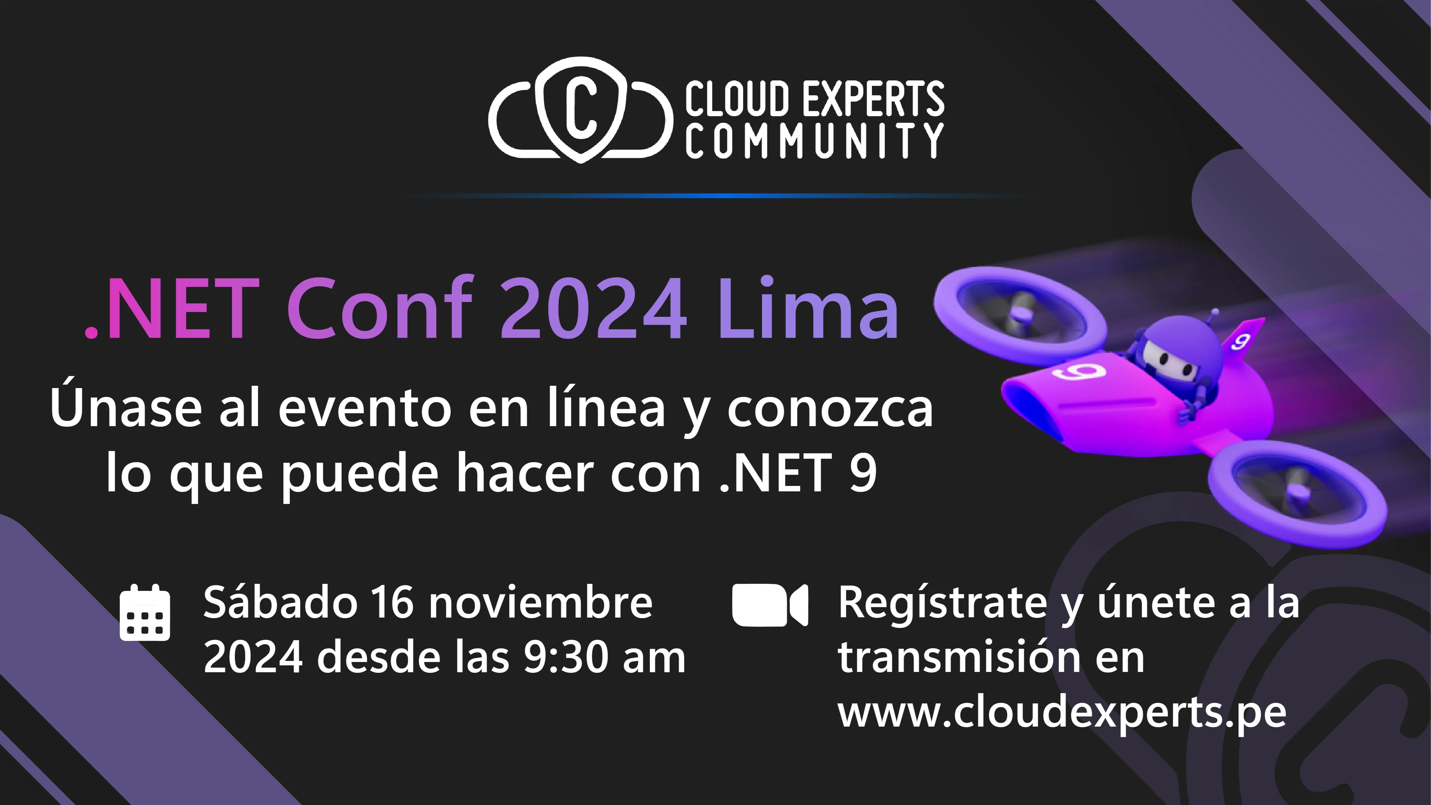 Portada de .NET Conf 2024 - Lima