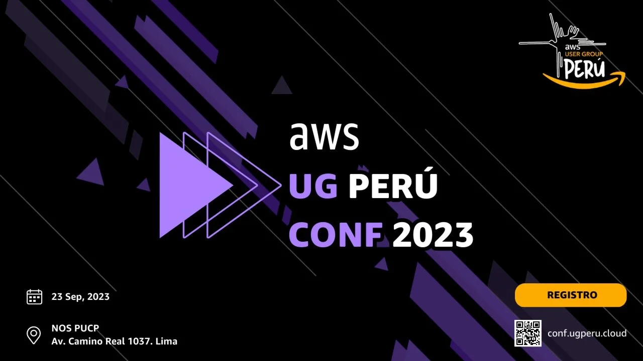Portada de AWS UG PERU CONFERENCE 2023