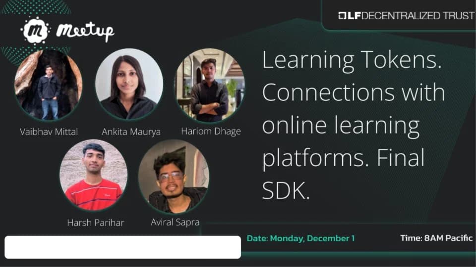 Portada de Learning Tokens. Connections with online learning platforms. Final SDK.