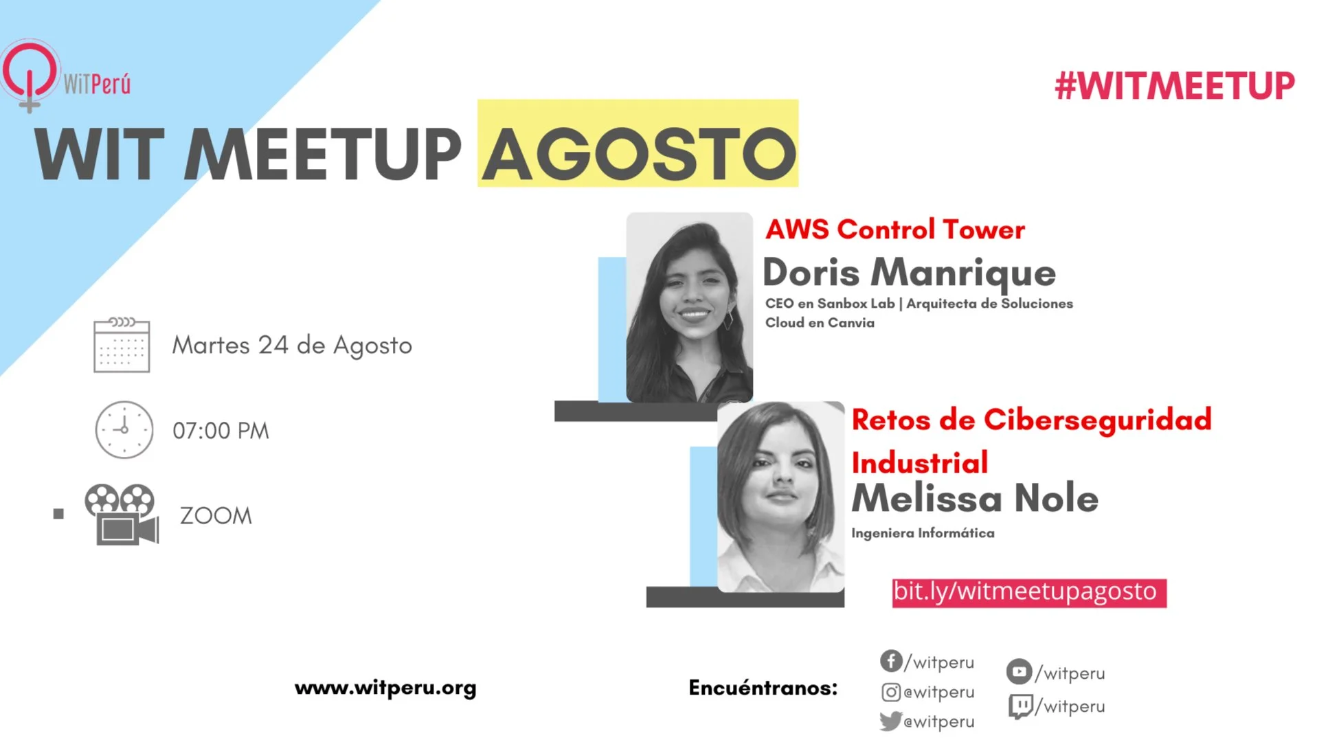 Portada de WITMeetup Agosto: AWS Control Tower + Retos de Ciberseguridad Industrial