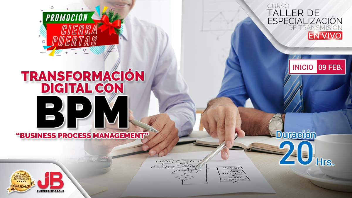 Portada de Curso de Transmisión en Vivo: “BPM: Business Process Management"