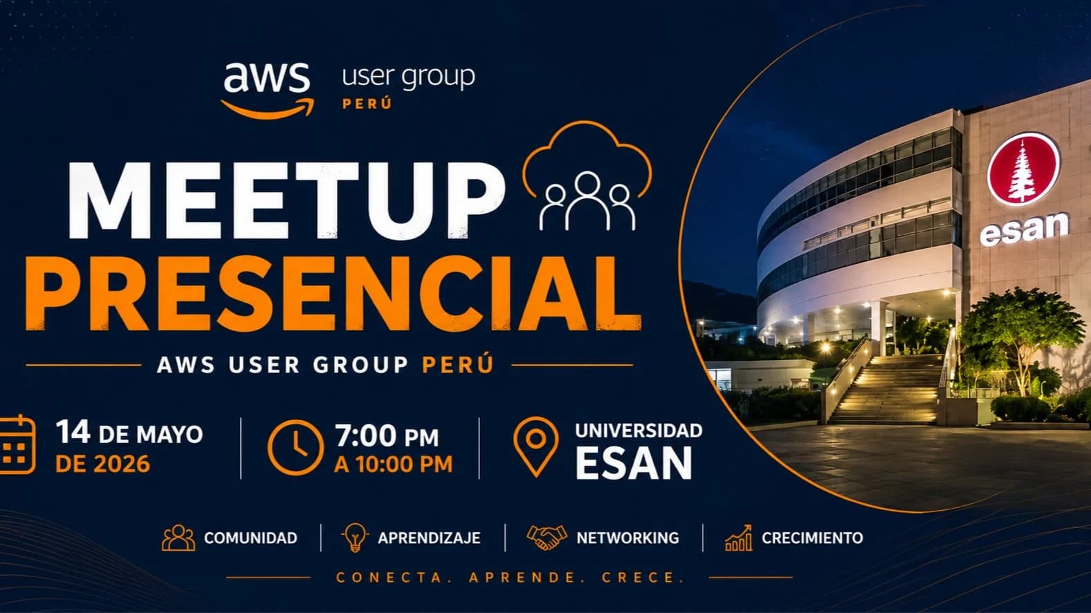 Portada de Meetup Presencial